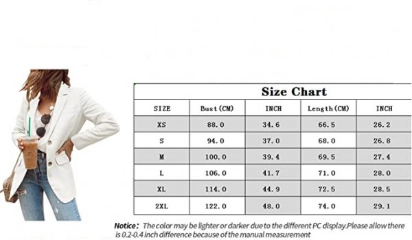 Womens Open Front  Casual Long Sleeve Work Office Jackets Blazer with Pocket